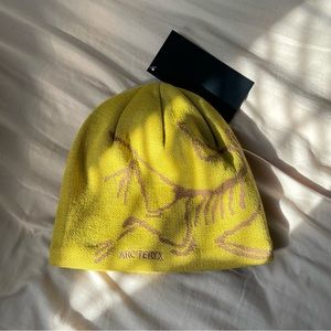 Yellow Arcteryx Bird Toque Beanie. New with tags.